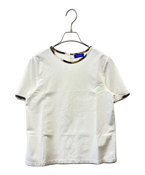 BLUE LABEL CRESTBRIDGE（ブルーレーベルクレストブリッジ）BLUE LABEL CRESTBRIDGE (ブルーレーベルクレストブリッジ) BLUE LABEL CRESTBRIDGE　半袖カットソー ホワイト サイズ:38の古着・服飾アイテム
