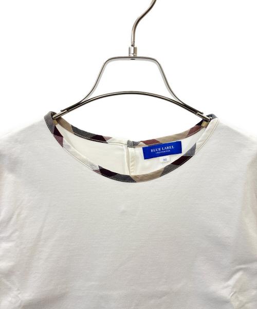 BLUE LABEL CRESTBRIDGE（ブルーレーベルクレストブリッジ）BLUE LABEL CRESTBRIDGE (ブルーレーベルクレストブリッジ) BLUE LABEL CRESTBRIDGE　半袖カットソー ホワイト サイズ:38の古着・服飾アイテム