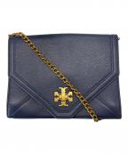 TORY BURCHトリーバーチ）の古着「TORY BURCH　チェーンショルダーバッグ」｜ネイビー