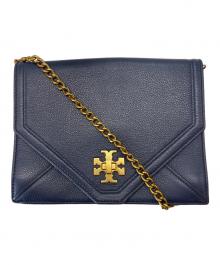 TORY BURCH（トリーバーチ）の古着「TORY BURCH　チェーンショルダーバッグ」｜ネイビー