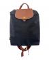 LONGCHAMP（ロンシャン）の古着「LONGCHAMP　リュック」｜ブラック