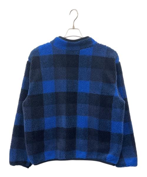 NIKE（ナイキ）NIKE (ナイキ) NIKE ボアフリースハーフジップジャケット ブルー×ブラック サイズ:XLの古着・服飾アイテム