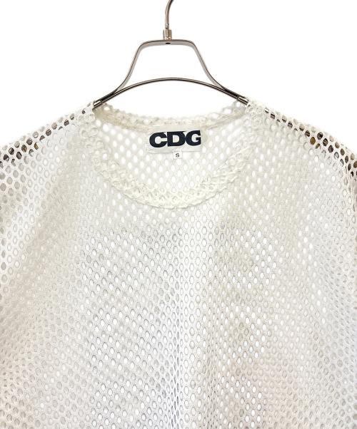 CDG（シーディージー）CDG (シーディージー) CDG　半袖カットソー ホワイト サイズ:Sの古着・服飾アイテム