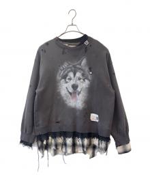 Maison MIHARA YASUHIRO（メゾン ミハラ ヤスヒロ）の古着「Maison MIHARA YASUHIRO　TRIPLE LAYERED PULLOVER トリプルレイヤードスウェット」｜グレー