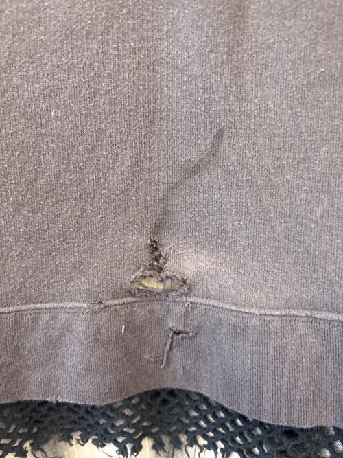 Maison MIHARA YASUHIRO（メゾン ミハラ ヤスヒロ）Maison MIHARA YASUHIRO (メゾン ミハラ ヤスヒロ) Maison MIHARA YASUHIRO　TRIPLE LAYERED PULLOVER トリプルレイヤードスウェット グレー サイズ:46の古着・服飾アイテム