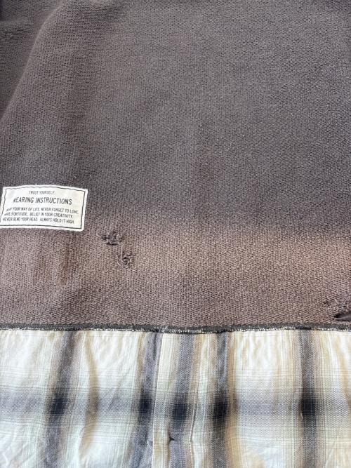 Maison MIHARA YASUHIRO（メゾン ミハラ ヤスヒロ）Maison MIHARA YASUHIRO (メゾン ミハラ ヤスヒロ) Maison MIHARA YASUHIRO　TRIPLE LAYERED PULLOVER トリプルレイヤードスウェット グレー サイズ:46の古着・服飾アイテム