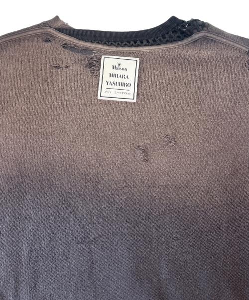 Maison MIHARA YASUHIRO（メゾン ミハラ ヤスヒロ）Maison MIHARA YASUHIRO (メゾン ミハラ ヤスヒロ) Maison MIHARA YASUHIRO　TRIPLE LAYERED PULLOVER トリプルレイヤードスウェット グレー サイズ:46の古着・服飾アイテム