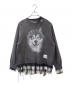 Maison MIHARA YASUHIRO（メゾン ミハラ ヤスヒロ）の古着「Maison MIHARA YASUHIRO　TRIPLE LAYERED PULLOVER トリプルレイヤードスウェット」｜グレー