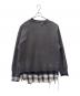 Maison MIHARA YASUHIRO (メゾン ミハラ ヤスヒロ) Maison MIHARA YASUHIRO　TRIPLE LAYERED PULLOVER トリプルレイヤードスウェット グレー サイズ:46：35000円