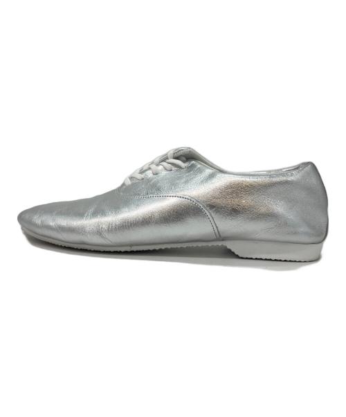 CROWN（クラウン）CROWN (クラウン) CROWN  Jazz 5eyeシューズ メタリックシルバー サイズ:6の古着・服飾アイテム