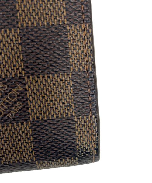 LOUIS VUITTON（ルイ ヴィトン）LOUIS VUITTON (ルイ ヴィトン) LOUIS VUITTON 　ダミエ　ポルトフォイユ・ヴィエノワ 　2つ折り財布 ブラウンの古着・服飾アイテム