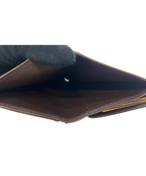 LOUIS VUITTON（ルイ ヴィトン）LOUIS VUITTON (ルイ ヴィトン) LOUIS VUITTON 　ダミエ　ポルトフォイユ・ヴィエノワ 　2つ折り財布 ブラウンの古着・服飾アイテム