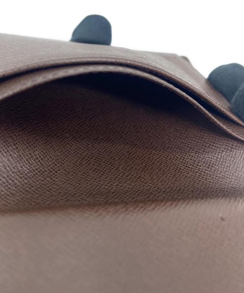 LOUIS VUITTON（ルイ ヴィトン）LOUIS VUITTON (ルイ ヴィトン) LOUIS VUITTON 　ダミエ　ポルトフォイユ・ヴィエノワ 　2つ折り財布 ブラウンの古着・服飾アイテム