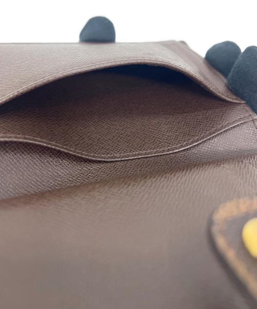 LOUIS VUITTON（ルイ ヴィトン）LOUIS VUITTON (ルイ ヴィトン) LOUIS VUITTON 　ダミエ　ポルトフォイユ・ヴィエノワ 　2つ折り財布 ブラウンの古着・服飾アイテム