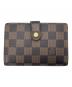 LOUIS VUITTON（ルイ ヴィトン）の古着「LOUIS VUITTON 　ダミエ　ポルトフォイユ・ヴィエノワ 　2つ折り財布」｜ブラウン