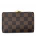 LOUIS VUITTON (ルイ ヴィトン) LOUIS VUITTON 　ダミエ　ポルトフォイユ・ヴィエノワ 　2つ折り財布 ブラウン：18000円