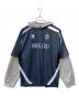 BREATH（ブレス）の古着「BREATH　BH LOGO LAYERED GAME SHIRT HOODIE　長袖カットソー」｜ネイビー×グレー
