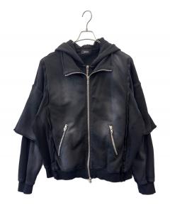 中古・古着通販】BREATH (ブレス) BREATH BLEACH LAYERED ZIP HOODIE