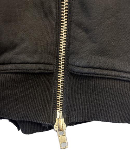 BREATH（ブレス）BREATH (ブレス) BREATH　BLEACH LAYERED ZIP HOODIE　ジップパーカー ブラック サイズ:Mの古着・服飾アイテム