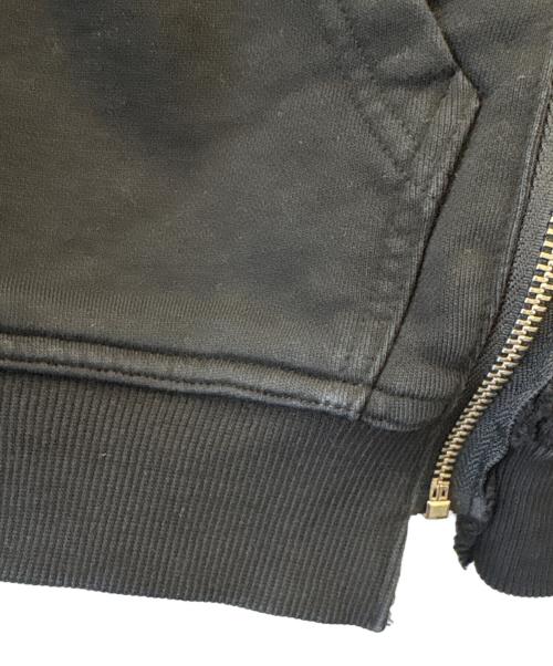 BREATH（ブレス）BREATH (ブレス) BREATH　BLEACH LAYERED ZIP HOODIE　ジップパーカー ブラック サイズ:Mの古着・服飾アイテム