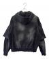 BREATH (ブレス) BREATH　BLEACH LAYERED ZIP HOODIE　ジップパーカー ブラック サイズ:M：15000円