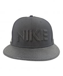 NIKE（ナイキ）の古着「NIKE　DOVER STREET MARKET パイソンレザー　キャップ　」｜ブラック