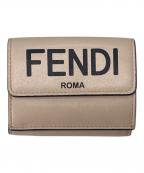 FENDIフェンディ）の古着「FENDI 3つ折り財布　ROMA」｜ピンク