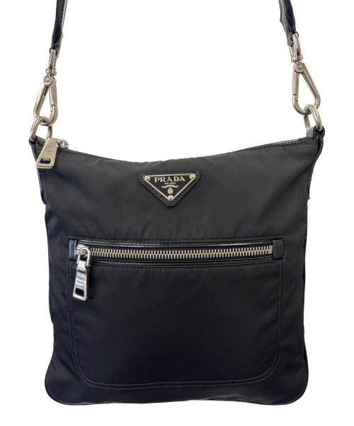 PRADA（プラダ）PRADA (プラダ) PRADA　ナイロンショルダーバッグ ブラックの古着・服飾アイテム