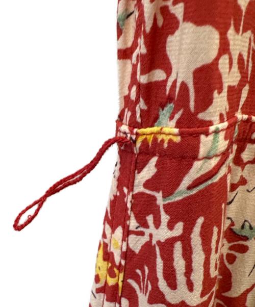 POLO RALPH LAUREN（ポロ・ラルフローレン）POLO RALPH LAUREN (ポロ・ラルフローレン) POLO RALPH LAUREN　半袖シャツワンピース レッド×ホワイト サイズ:2の古着・服飾アイテム