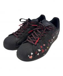 adidas（アディダス）の古着「adidas　ローカットスニーカー　ハート柄」｜ブラック