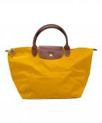 LONGCHAMPロンシャン）の古着「LONGCHAMP　ル プリアージュ　トートバッグ」｜イエロー