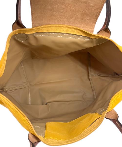 LONGCHAMP（ロンシャン）LONGCHAMP (ロンシャン) LONGCHAMP　ル プリアージュ　トートバッグ イエローの古着・服飾アイテム