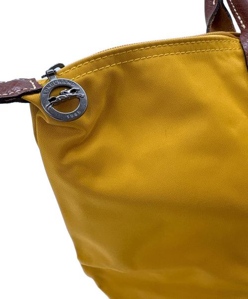 LONGCHAMP（ロンシャン）LONGCHAMP (ロンシャン) LONGCHAMP　ル プリアージュ　トートバッグ イエローの古着・服飾アイテム