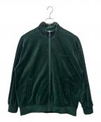 Championチャンピオン）の古着「Champion　ベロアトラックジャケット」｜グリーン