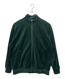 Champion（チャンピオン）の古着「Champion　ベロアトラックジャケット」｜グリーン