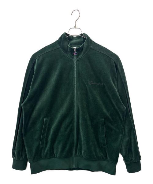 Champion（チャンピオン）Champion (チャンピオン) Champion　ベロアトラックジャケット グリーン サイズ:XLの古着・服飾アイテム