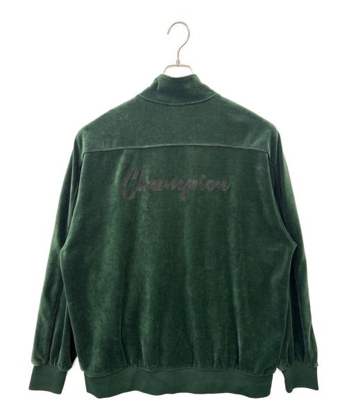 Champion（チャンピオン）Champion (チャンピオン) Champion　ベロアトラックジャケット グリーン サイズ:XLの古着・服飾アイテム