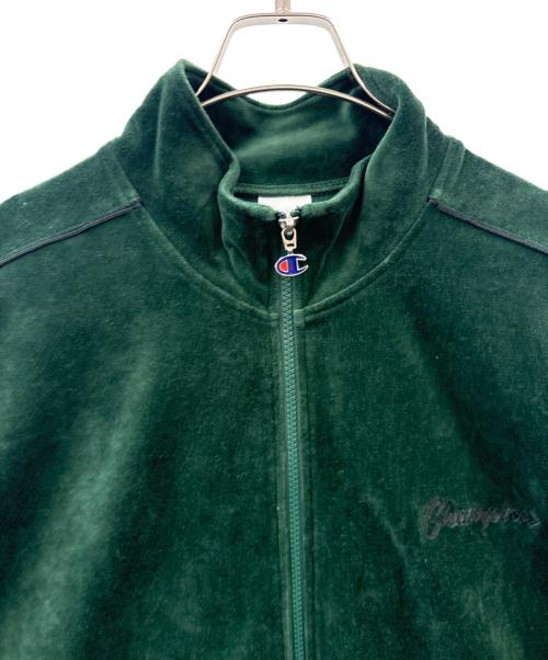 Champion（チャンピオン）Champion (チャンピオン) Champion　ベロアトラックジャケット グリーン サイズ:XLの古着・服飾アイテム