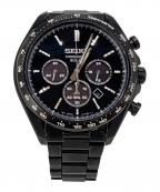 SEIKOセイコー）の古着「SEIKO　SSブレスレット　クロノグラフ」｜ブラック