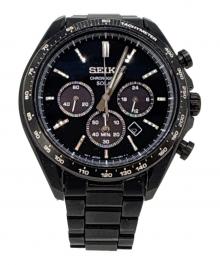 SEIKO（セイコー）の古着「SEIKO　SSブレスレット　クロノグラフ」｜ブラック