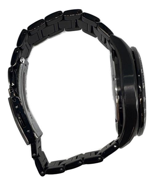SEIKO（セイコー）SEIKO (セイコー) SEIKO　SSブレスレット　クロノグラフ ブラックの古着・服飾アイテム