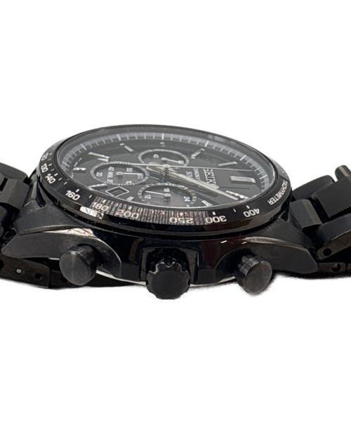 SEIKO（セイコー）SEIKO (セイコー) SEIKO　SSブレスレット　クロノグラフ ブラックの古着・服飾アイテム