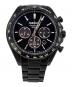 SEIKO（セイコー）の古着「SEIKO　SSブレスレット　クロノグラフ」｜ブラック