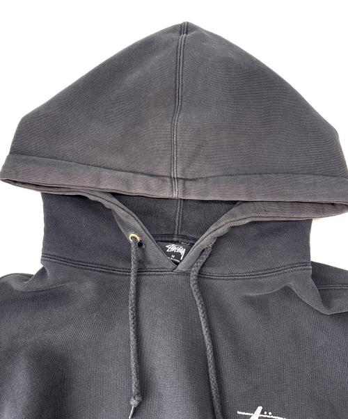 stussy（ステューシー）stussy (ステューシー) stussy　プルオーバーパーカー ブラック サイズ:Mの古着・服飾アイテム