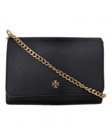 TORY BURCH（トリーバーチ）の古着「TORY BURCH　チェーンショルダーバッグ」｜ブラック