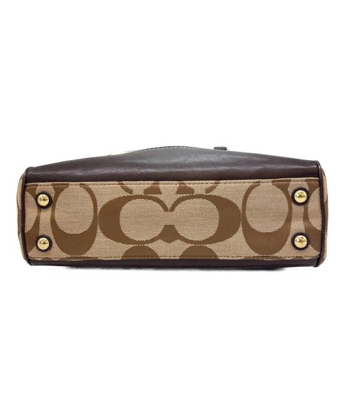 COACH（コーチ）COACH (コーチ) COACH　シグネチャー　ハンドバッグ ベージュの古着・服飾アイテム