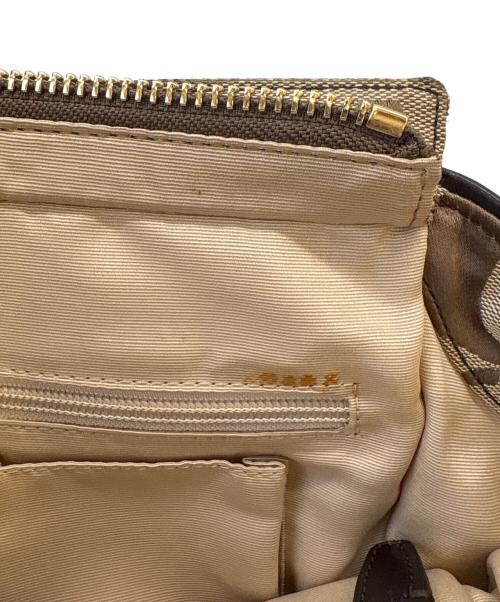 COACH（コーチ）COACH (コーチ) COACH　シグネチャー　ハンドバッグ ベージュの古着・服飾アイテム