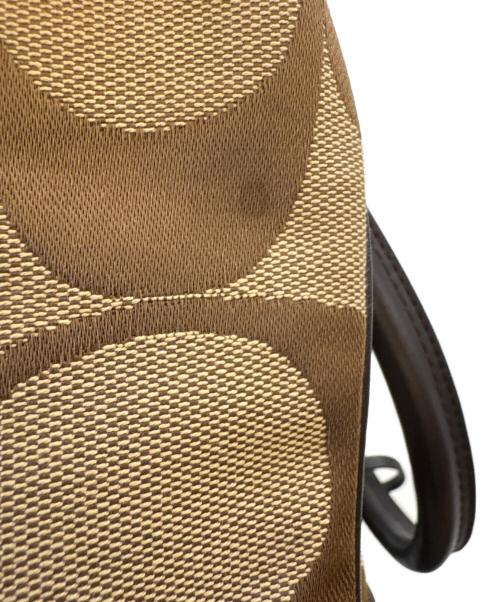 COACH（コーチ）COACH (コーチ) COACH　シグネチャー　ハンドバッグ ベージュの古着・服飾アイテム