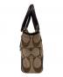COACH (コーチ) COACH　シグネチャー　ハンドバッグ ベージュ：4000円