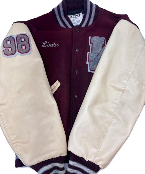 DeLong（-）DeLong (-) DeLONG　スタジャン レッド サイズ:Sの古着・服飾アイテム